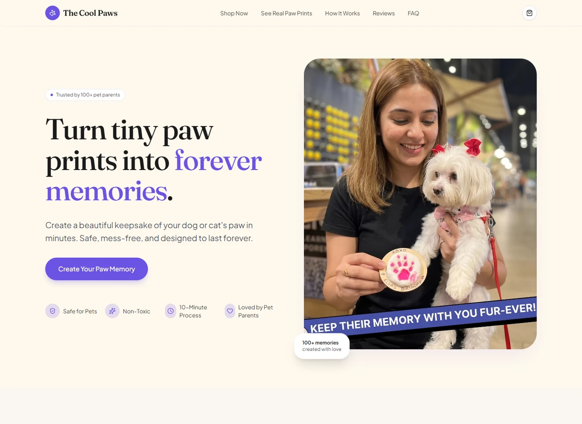 CoolPaws homepage