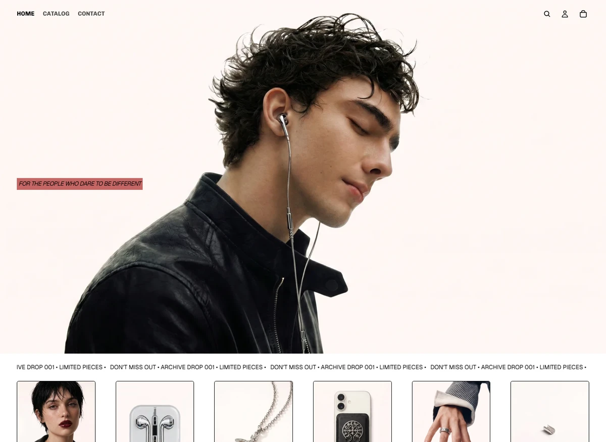 125.East homepage